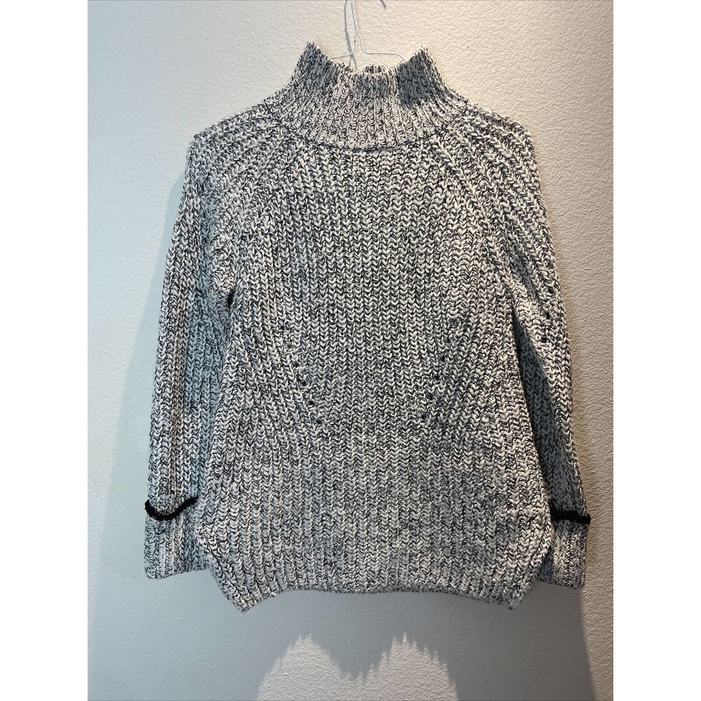 Topshop, Grey Knit Pullover Sweater, Size 2